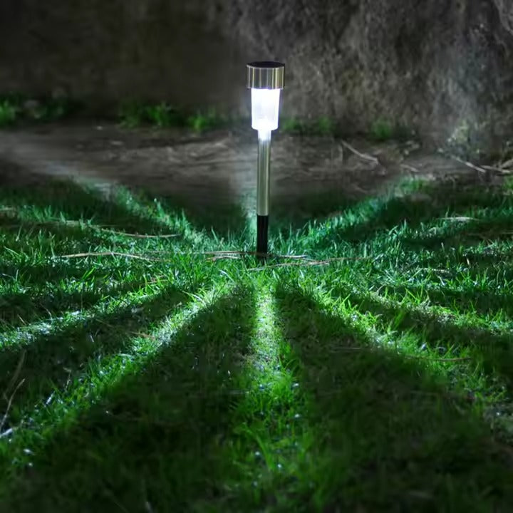 Hot Solar Warm White Solar Light Stainless Steel LED Landscape Lighting Powered Outdoor Solar Garden Lights for Pathway