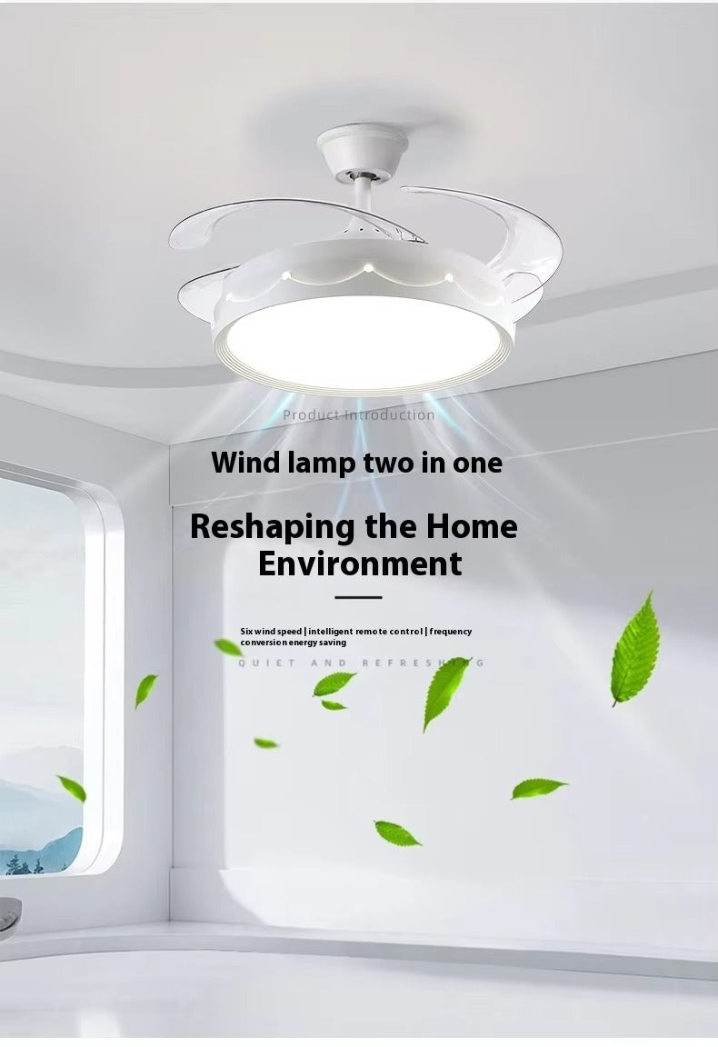 Full Spectrum Eye Protection LED Ceiling Fan Lamp Integrated for Bedroom Living Room Dining Room Zhongshan Lamps for Children's