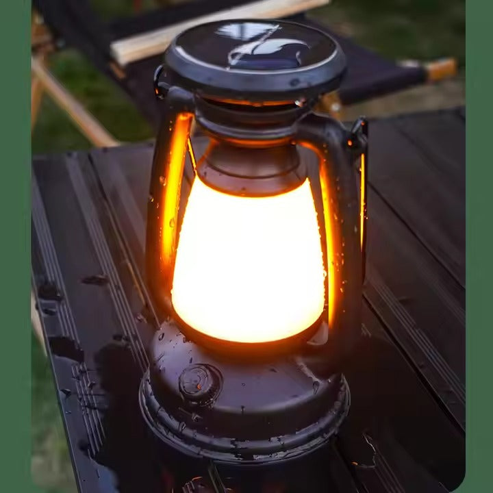 Solar Lantern Outdoor Hanging Solar Light Led Warm Light Waterproof Camping Lamps Landscape Decor for Table Patio Garden Yard