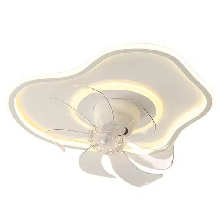 Modern Simple 2025 LED Light Source Eye Protection Fan Lamp with AC Motor for Bedroom and Restaurant Remote Control Switch