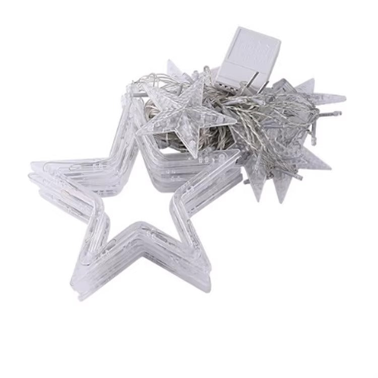 Hot Sale 2.5M Christmas Lights 110- 220V 138LED Led Light Moon Star Window Curtain String Light for Christmas Decoration