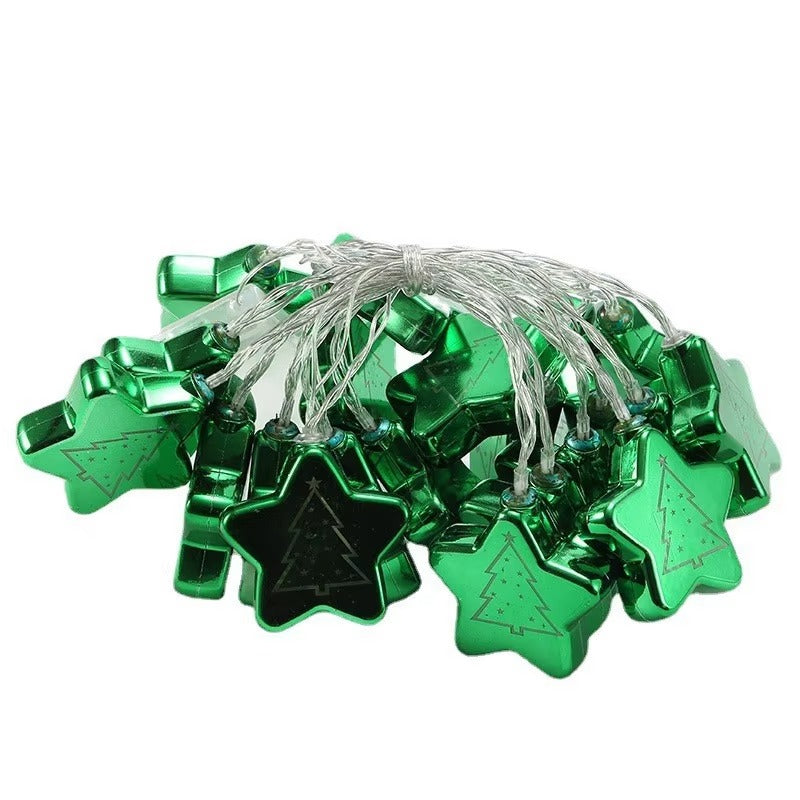 Hot Sale Decorative LED String Lights Battery Operated Christmas Ball Star String Light for Xmas Tree