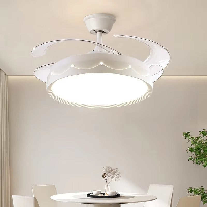 Full Spectrum Eye Protection LED Ceiling Fan Lamp Integrated for Bedroom Living Room Dining Room Zhongshan Lamps for Children's