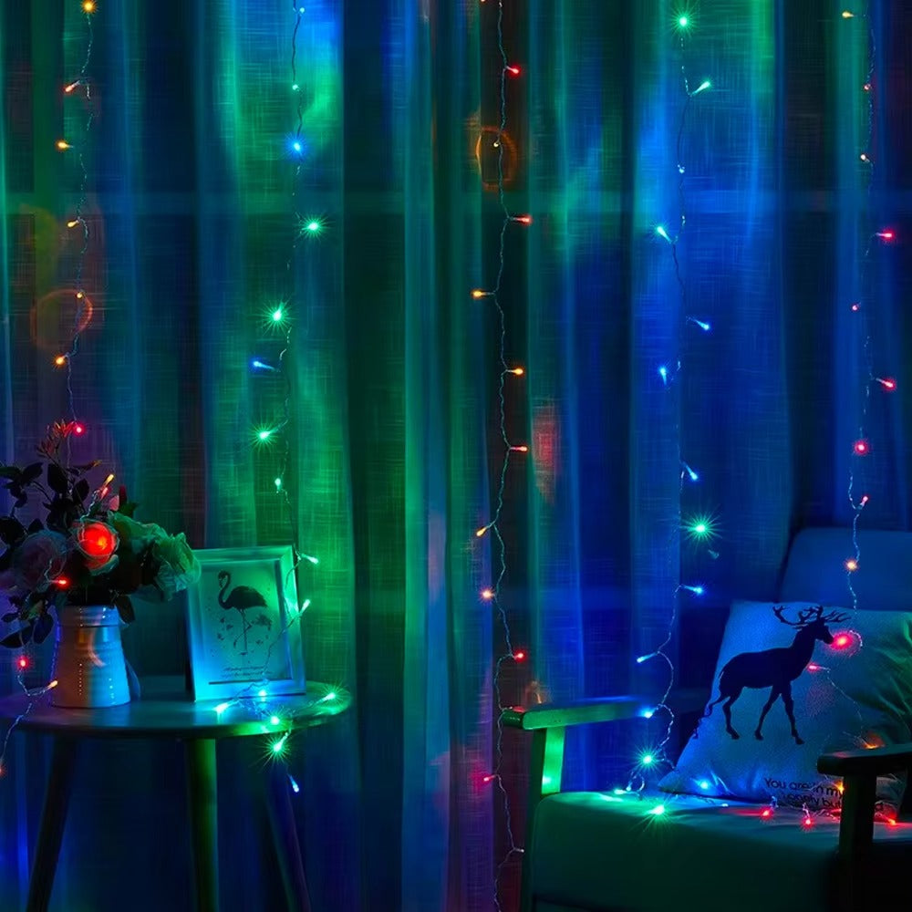 Hot Sale 3M*3M 300 LED Holiday Waterproof IP44 Room Decor Curtain Party Wedding Led Fairy String Light Indoor Outdoor