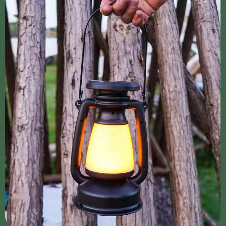 Solar Lantern Outdoor Hanging Solar Light Led Warm Light Waterproof Camping Lamps Landscape Decor for Table Patio Garden Yard