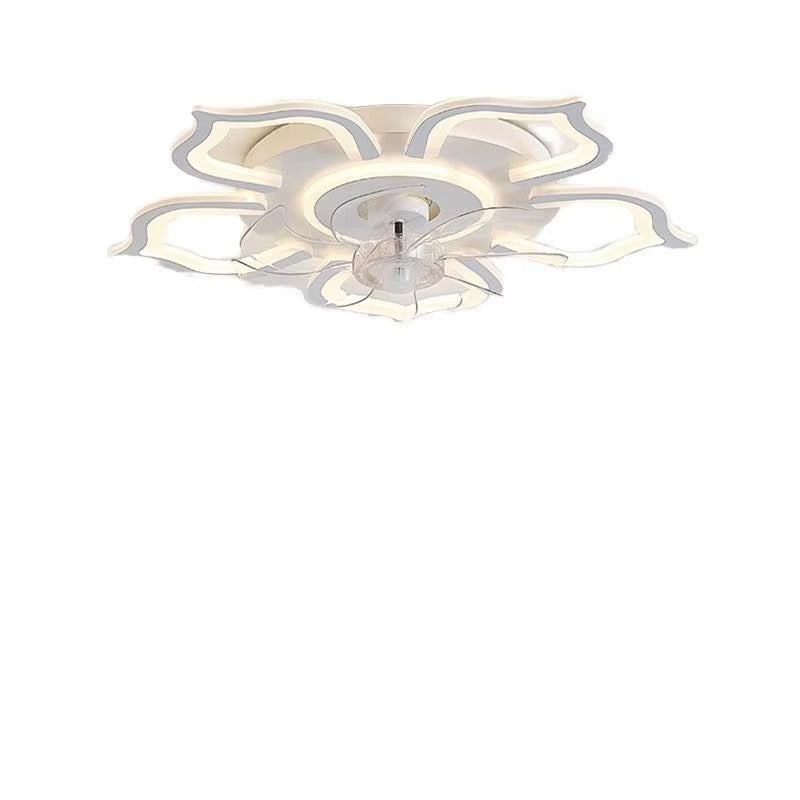 Modern Intelligent Lighting LED Ceiling Fan Lights Remote Control Factory-supplied 3 for Living Room Surface Mounted Unique