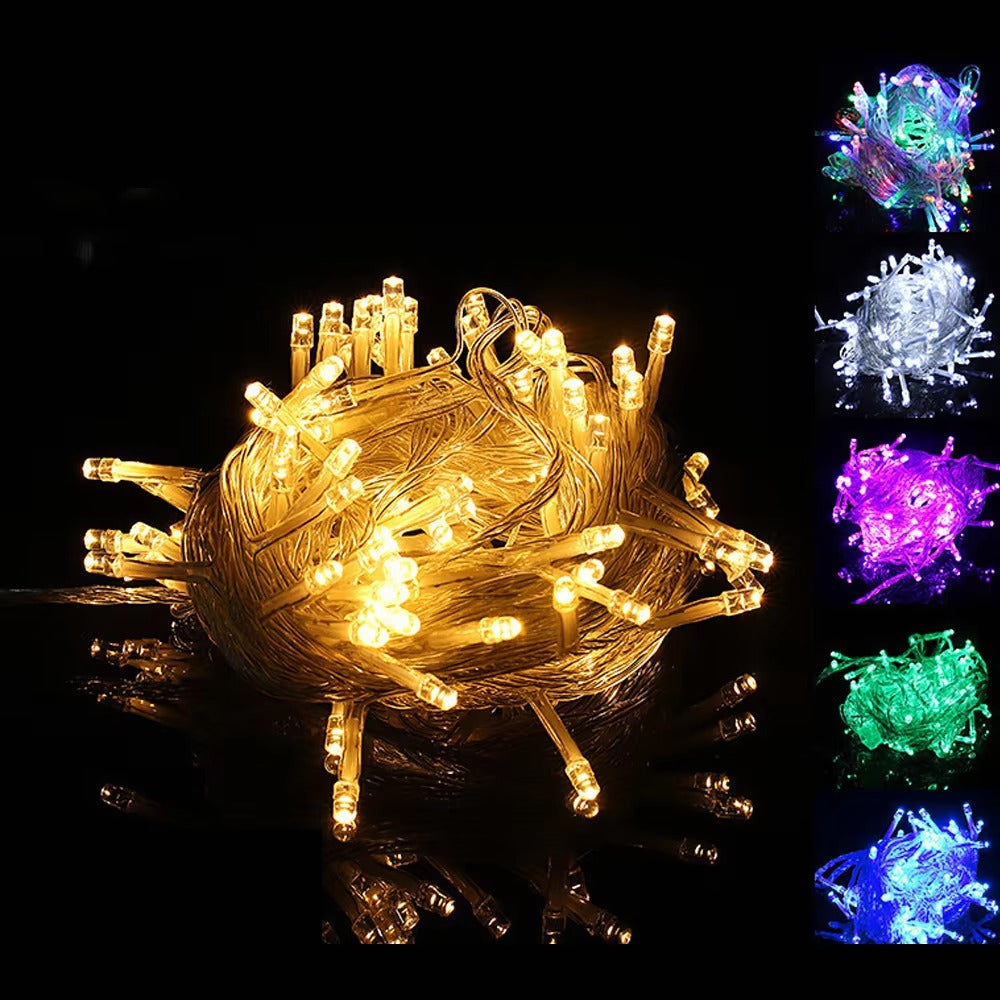 Hot Sale 10M LED String Light 100 Leds for Wedding Christmas Decorations Outdoor Twinkle Lights Christmas Decorative Lighting