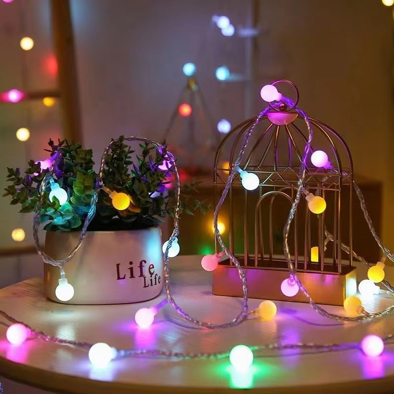 Hot Sale 3m Indoor Outdoor LED Bubble Ball String Lights Battery Operated 20 LED Stars for Garden Christmas Decorative Lighting