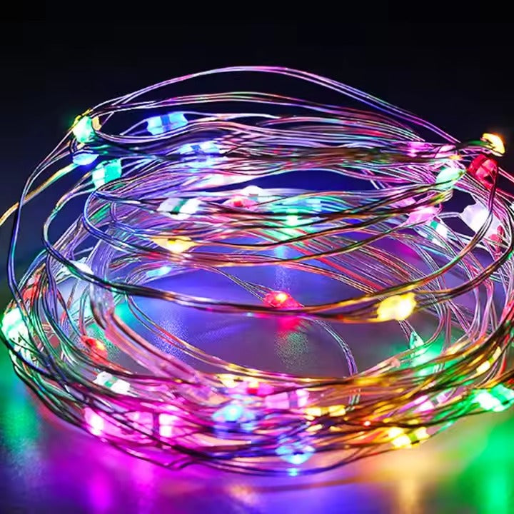 Hot Sale 1M 10LEDs/2M 20LEDs/3M 30LEDs Fairy String Lights CR2032 Battery Operated Mini LED Starry Lights String for