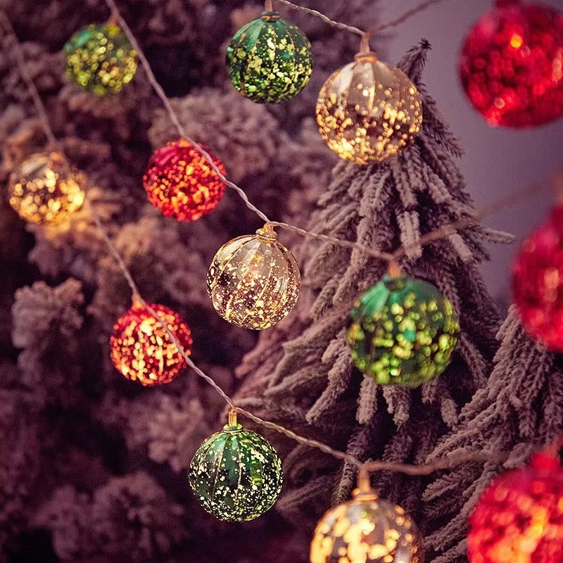 Hot Sale Decorative LED String Lights Battery Operated Christmas Ball Star String Light for Xmas Tree