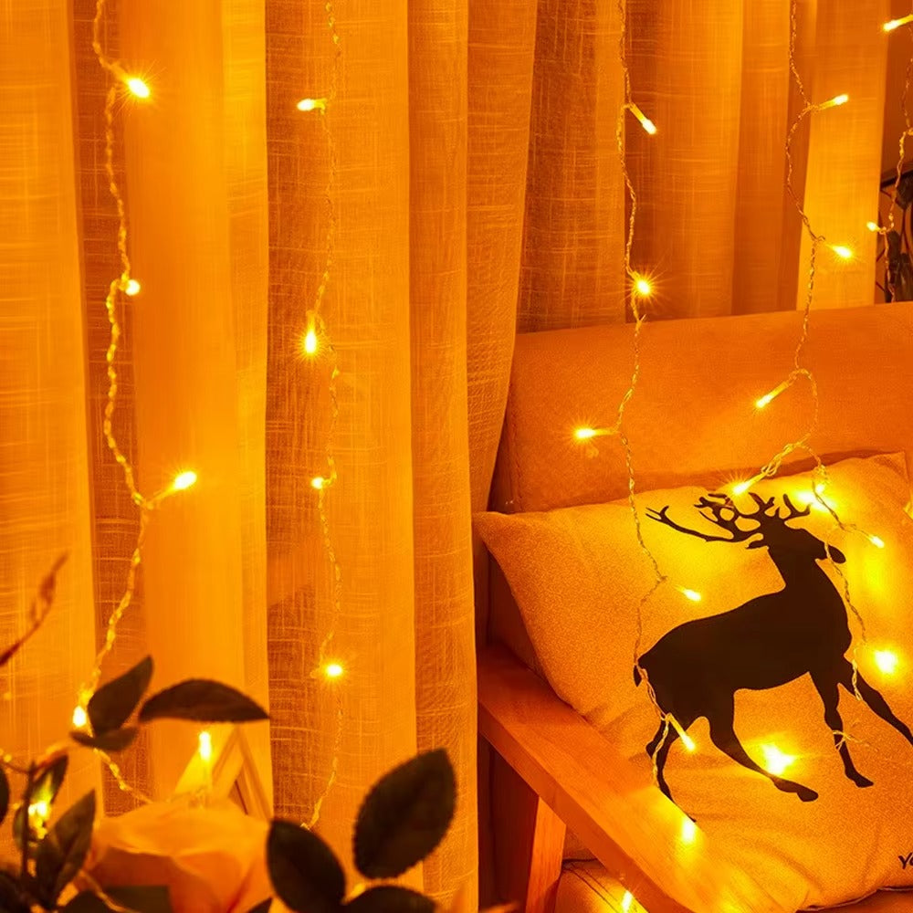 Hot Sale 3M*3M 300 LED Holiday Waterproof IP44 Room Decor Curtain Party Wedding Led Fairy String Light Indoor Outdoor