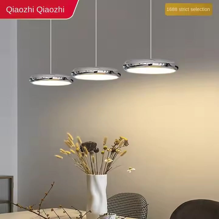 Modern Simple Full Spectrum Eye Protection UFO Restaurant Pendant Lamp Long Dining Table Light Chandeliers Pendant Lights